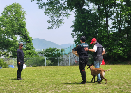 전국 훈련사 자격검정 및 종합훈련경기대회 현장<br>
