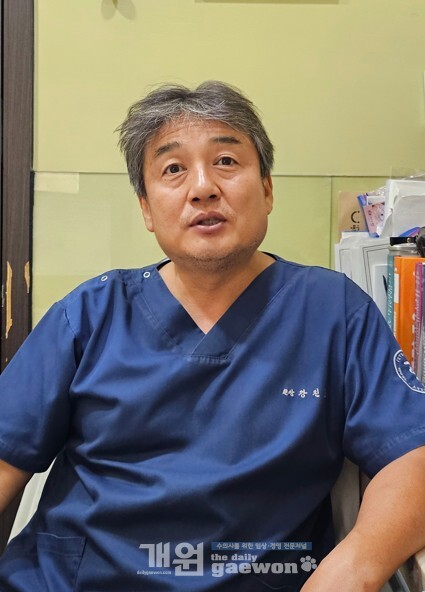 강진호 광진구분회장이 SNU검진센터와 관련해 본지와 인터뷰를 진행했다.